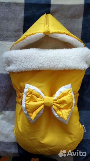 Конверт на выписку зимний и горка для купания