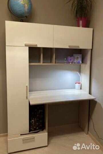 Стильный компьютерный стол Дуб сонома/Белый