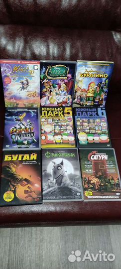 Диски Blu-ray, Blu-ray 3D, DVD (концерты, мультики