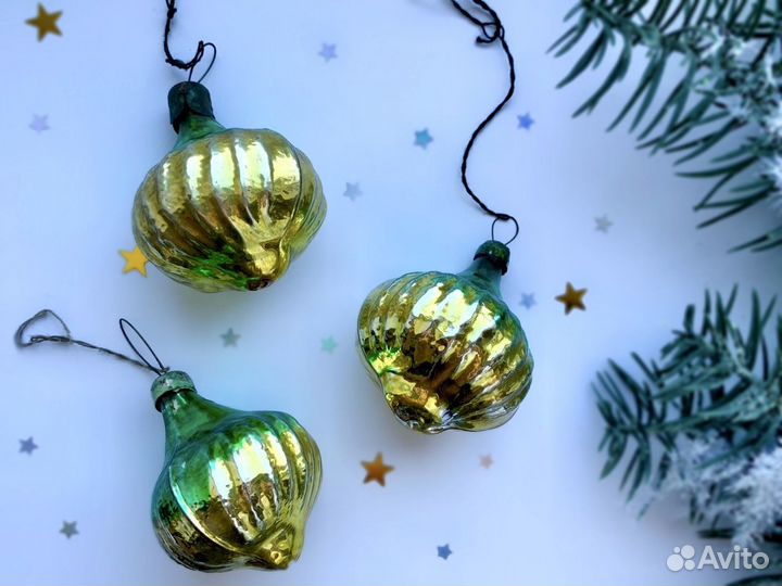 Советские елочные игрушки луковицы