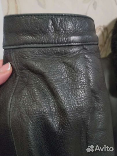 Кожаная куртка мужская пилот 54-56 бу