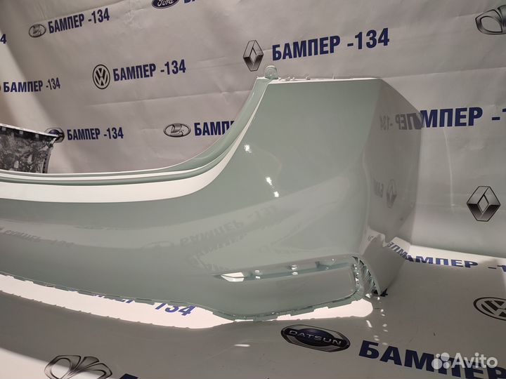 Задний бампер hyundai solaris Белый PGU