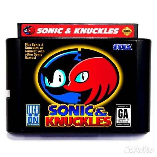 Картридж - Sonic & Knuckles lock-ON sega (W)