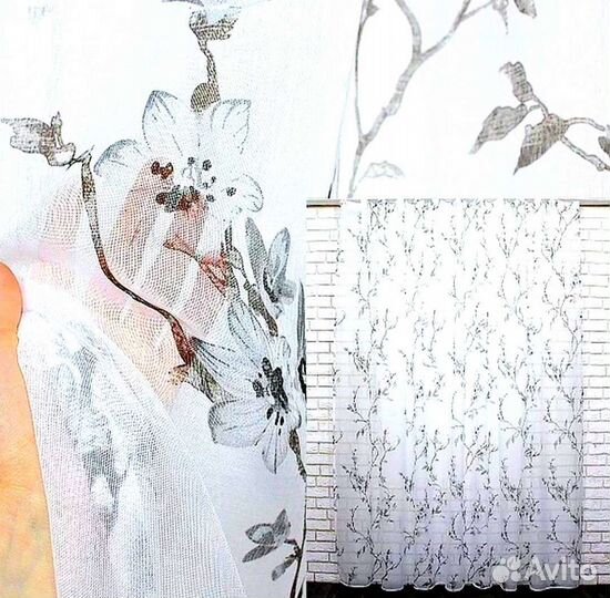 Тюль готовый новый Лён Екатеринбург