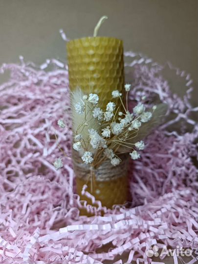 Свечи из вощины ручной работы