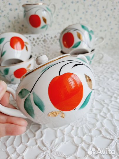 Сахарница, чашки, молочник Пролетарий, сссо