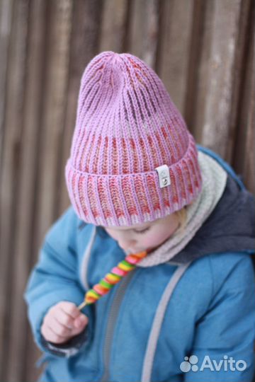 Новая шапочка резинкой 100 меринос