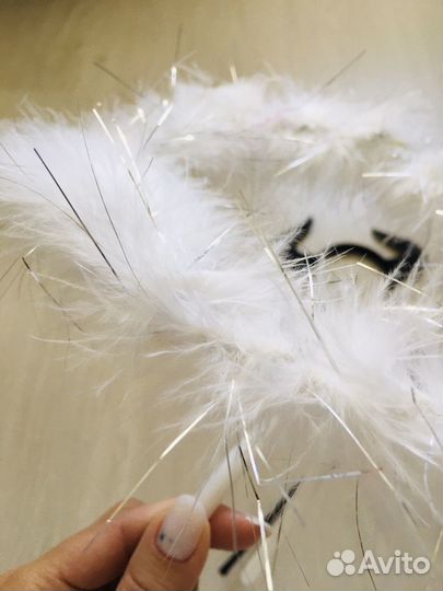 Ободок рожки ангел