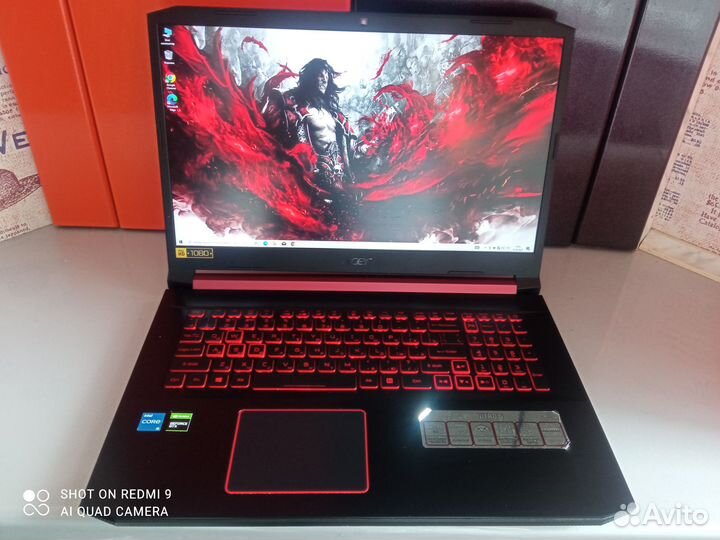 Огромный acer nitro i5-9300H 16Gb GTX 1050 SSD512