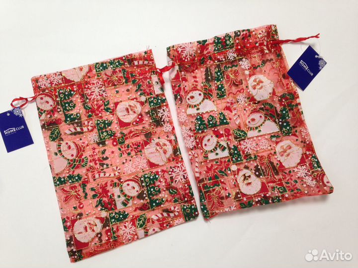 Мешок для конфет и подарков органза Новый