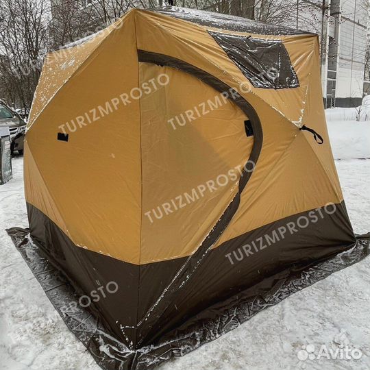 Зимняя палатка куб 4 слоя