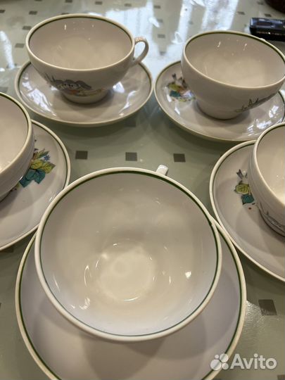 Чайные чашки СССР Дулево