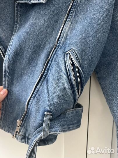 Джинсовая куртка косуха reserved 42-44