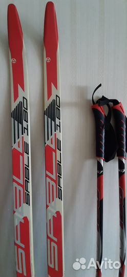 Лыжи беговые комплект (лыжи+крепл+ палки+ ботинки)