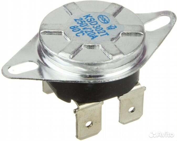 Термостат c кнопкой 85С 20А кsd 302T