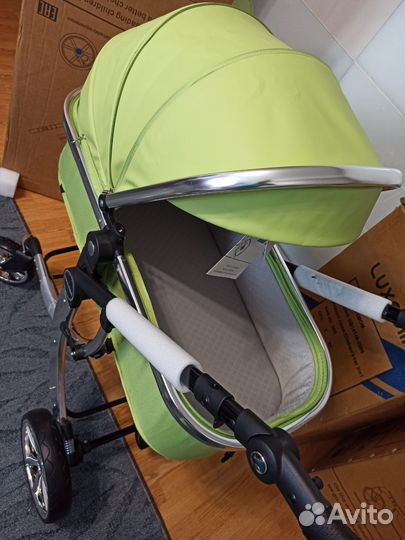 Детская коляска Luxmom 608 эко кожа 2в1, 3в1 new