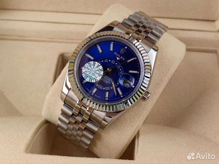 Часы мужские Rolex sky dweller blue