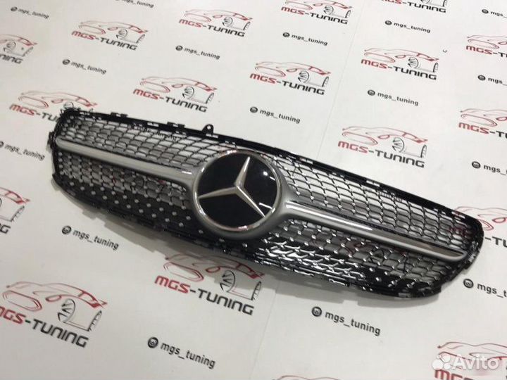 Решетка CLS W218 Diamond Silver Дистроник