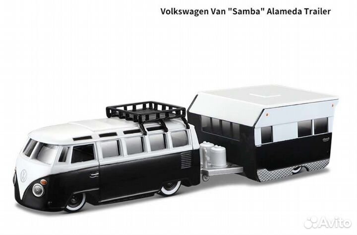 Машинка VW Т1 с прицепом Maisto