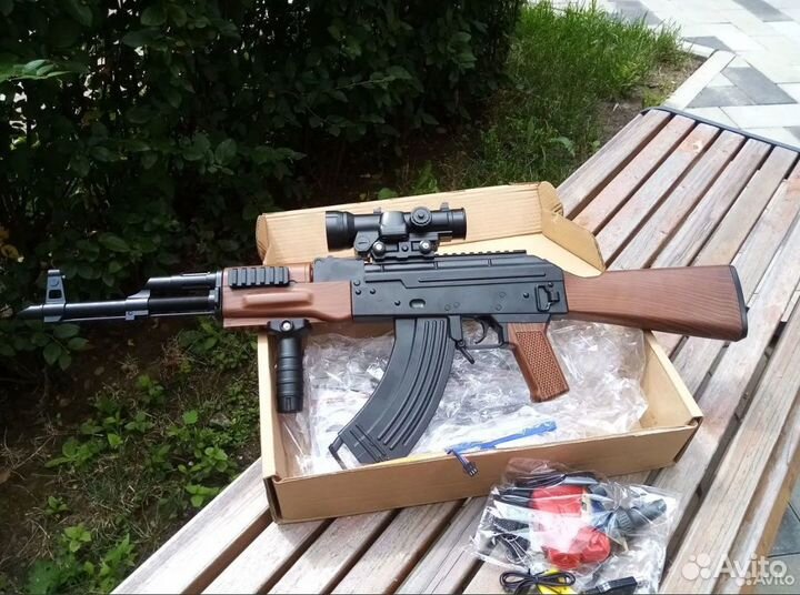 Автомат на орбизах Ак74 ак47 Ак74М orbeez