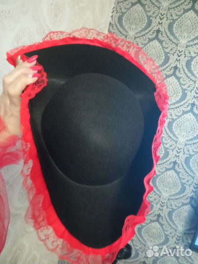 Шляпа пиратки+нарукавники