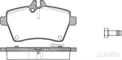 1155 000-SX 1144 00 колодки дисковые п MB W16