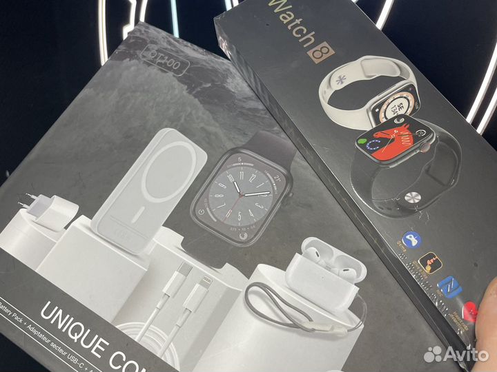 Набор apple часы 5 в 1 SMART Watch 8 /Air Pods