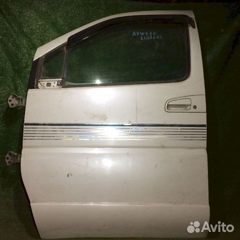 Дверь передняя левая nissan Elgrand ALE50 Перламутр царапины