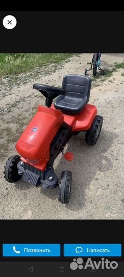 Трактор с педалями