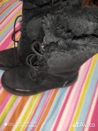 Сапоги зимние ecco 37