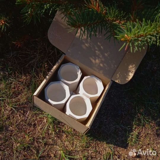 Гипсовый подсвечник