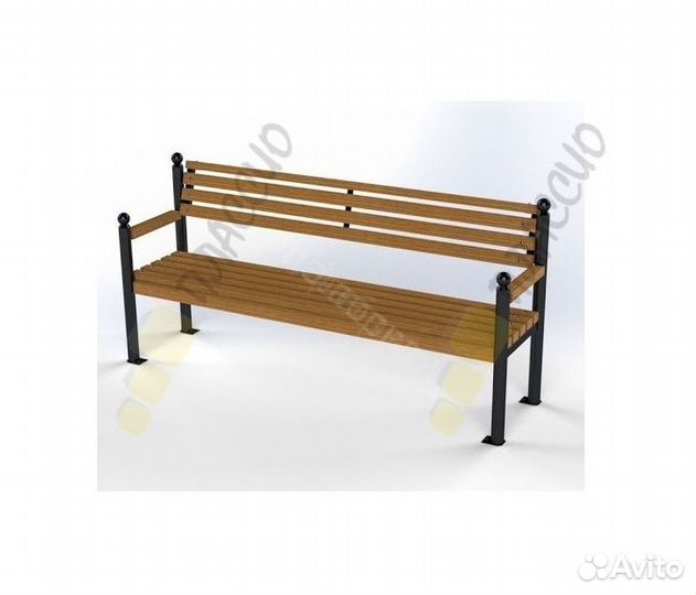 Скамья в стиле лофт