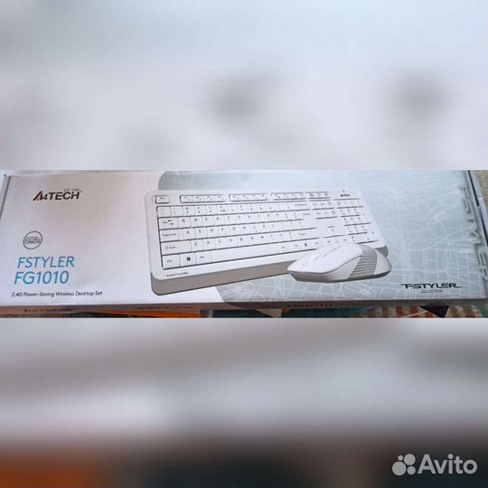 Беспроводная клавиатура+мышь A4Tech FStyler FG1010