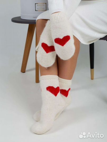 Комплект варежки и носочки