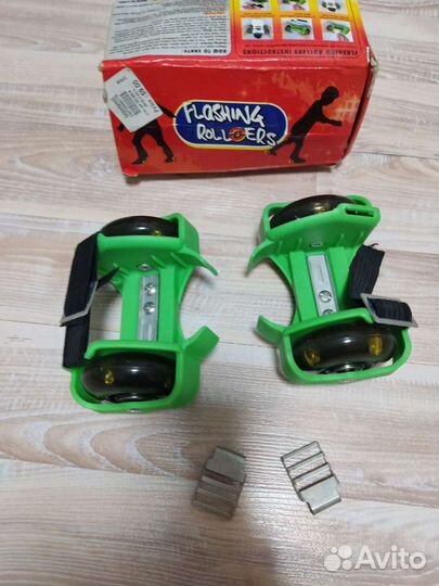 Ролики rollerblade детские, на обувь(флеш)