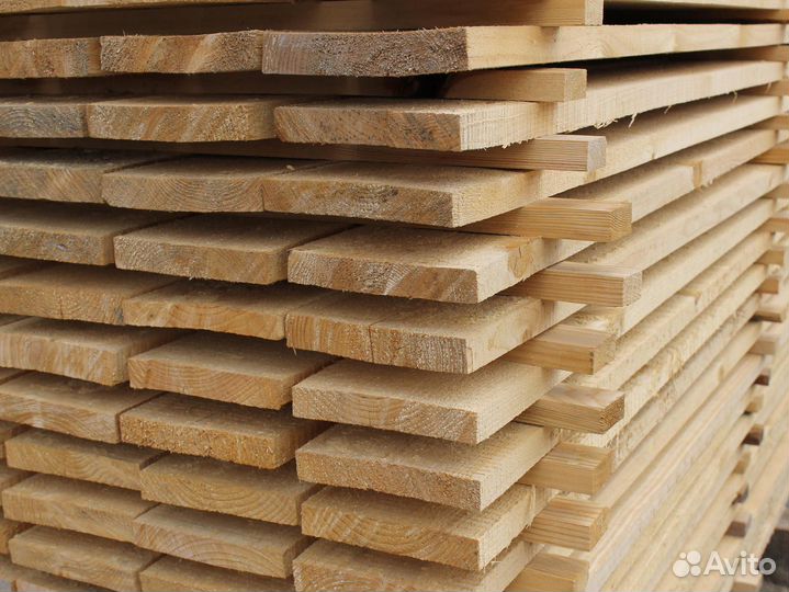 Доска обрезная 25х200х6000