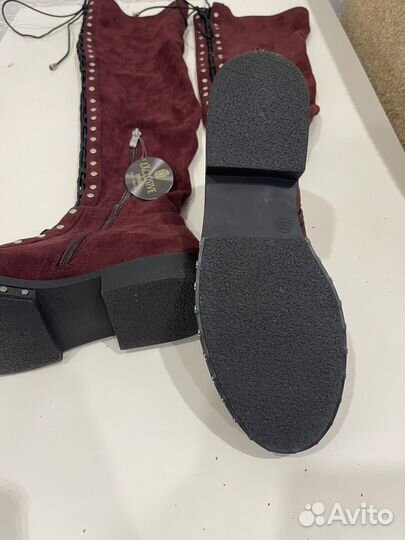 Сапоги ботфорты женские весна 39 новые