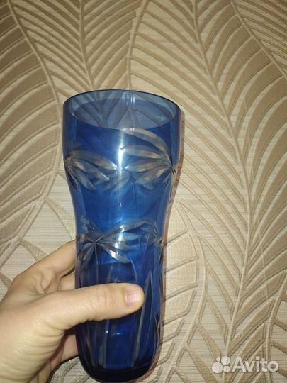 Вазы из цветного стекла СССР