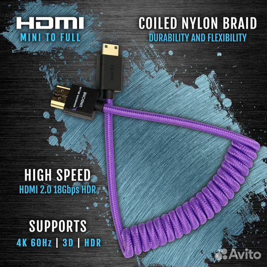 Mini Hdmi Кабель Kondor Blue для Atomos 4k60p