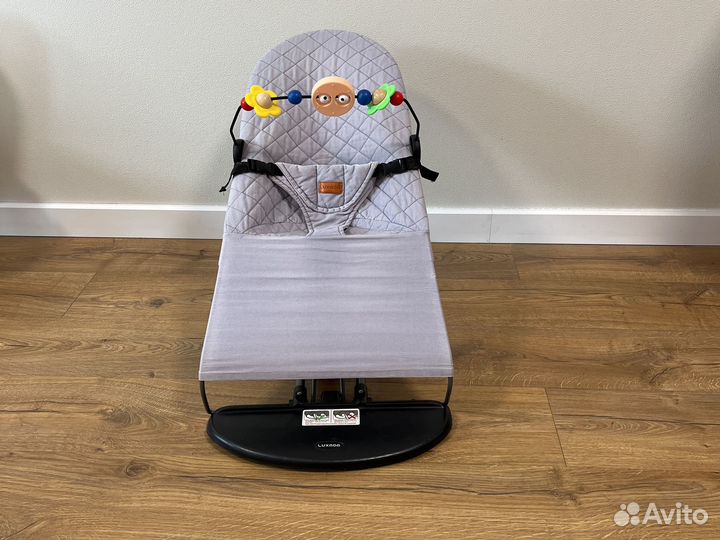 Шезлонг детский для новорожденных luxmom