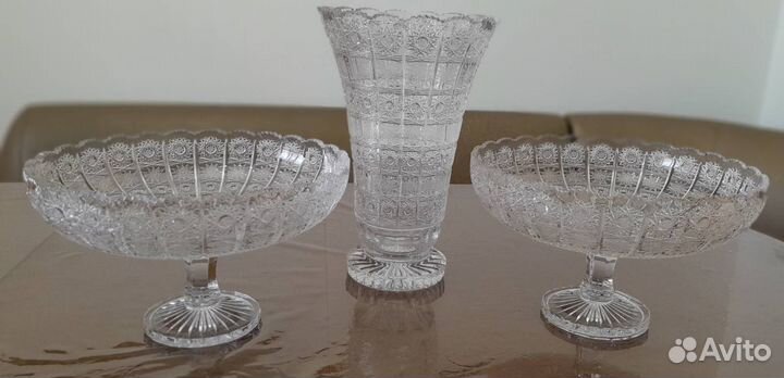Вазы хрусталь Ручной