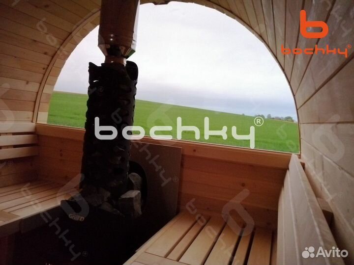 Баня-бочка дуо круг от производителя