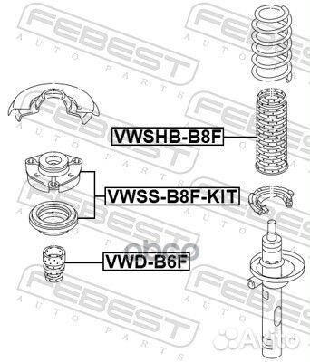 Опора переднего амортизатора ремкомплект vwssb8
