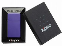 Зажигалка Zippo 1637 Slim Purple Matte Новая