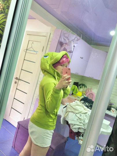 Пайта зеленая крокодил/лягушка косплей, костюм