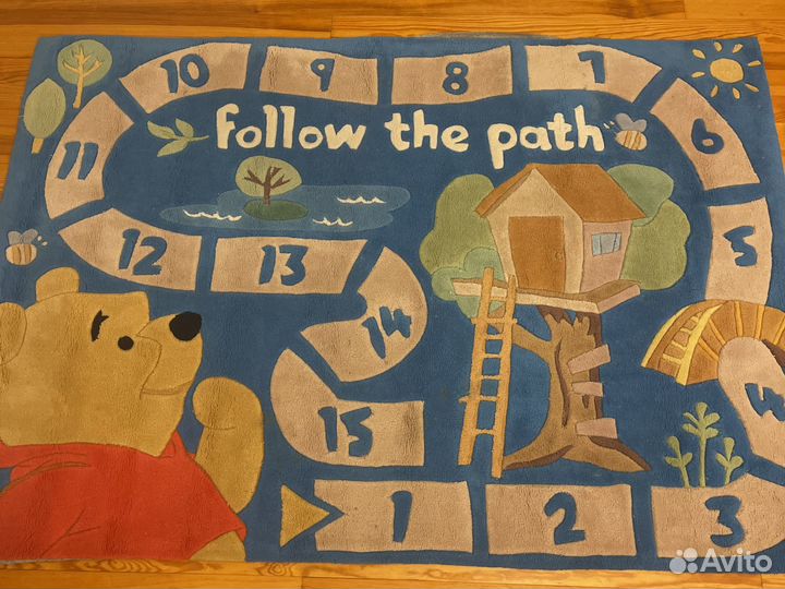 Ковер шерстяной натуральный детский
