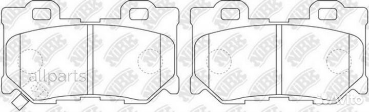 Nibk PN0396 Колодки тормозные задние nibk PN0396
