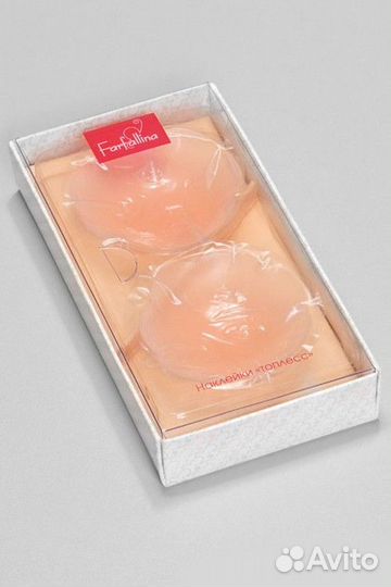 Силиконовые наклейки топлесс цвет бежевый