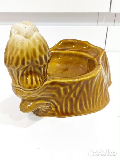 Пепельница керамическая ворона, птица СССР