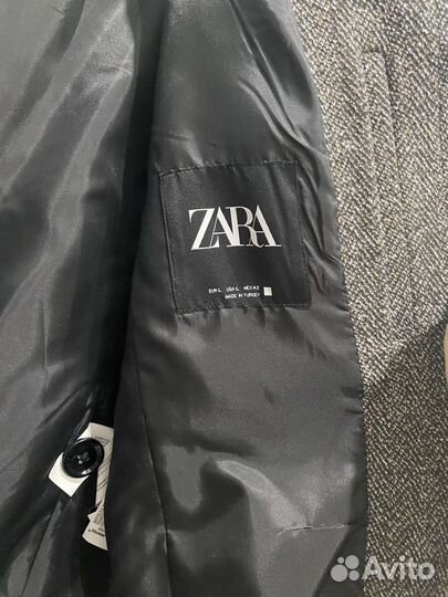 Мужское демисезонное пальто zara новое